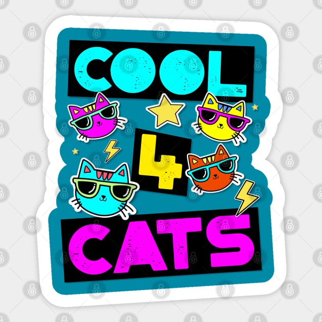 Cool 4 Cats Sticker by TJWDraws